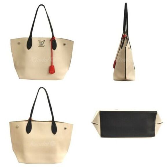 Louis Vuitton Lockme Go Tote Bag Leather Quartz Kabuki Black Ex - Picture 2 of 12